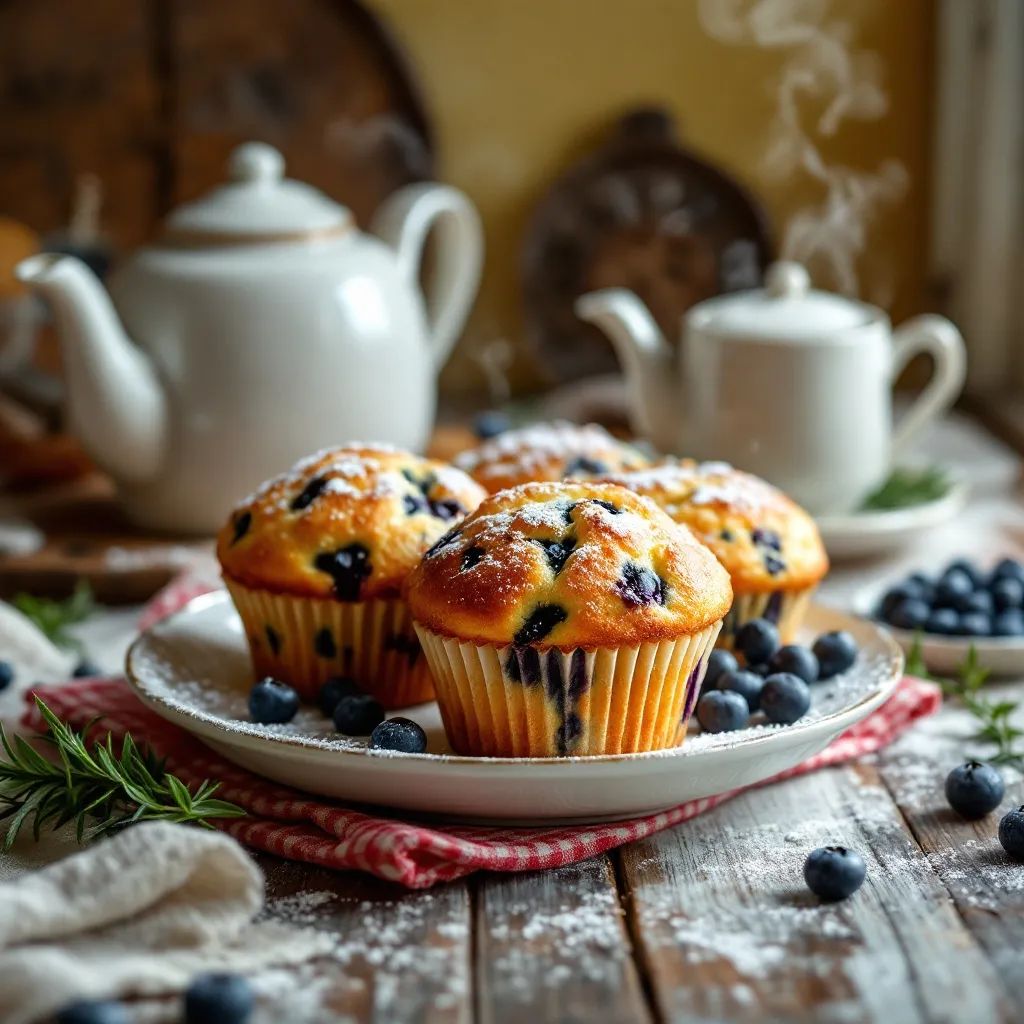 Fresh Blueberry Muffins