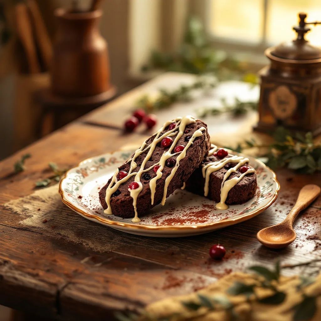 Double Chocolate Cherry Biscotti