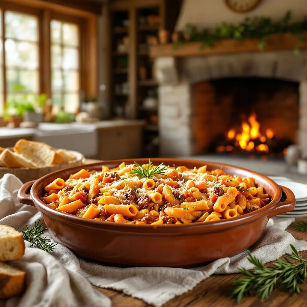 Creamy Pasta Bake with Ground Meat