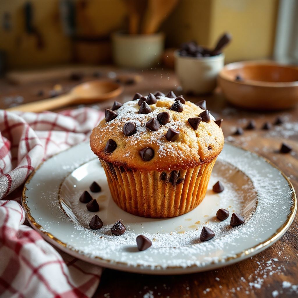 Chocolate Chip Banana Muffins